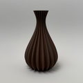 Sculpted Teardrop Vase – Modern 3D-Printed Décor