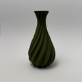 Sculpted Teardrop Vase – Modern 3D-Printed Décor