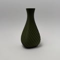 Sculpted Teardrop Vase – Modern 3D-Printed Décor