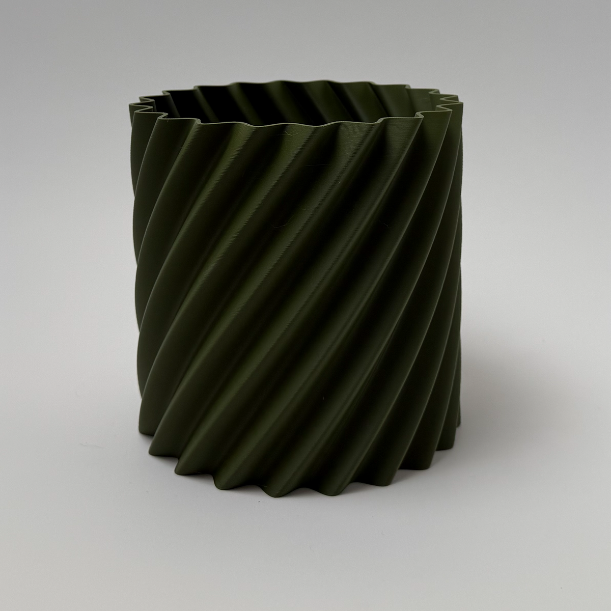 Sculpted Teardrop Vase – Modern 3D-Printed Décor