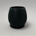Sculpted Teardrop Vase – Modern 3D-Printed Décor